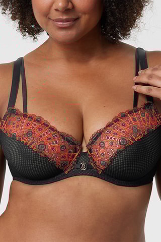 Soutien-gorge avec armatures Fantasia - Noir et rouge - Bestform
