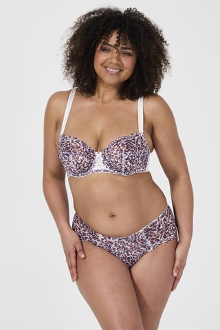 Shorty Luccia Harmony - Blanc et violet