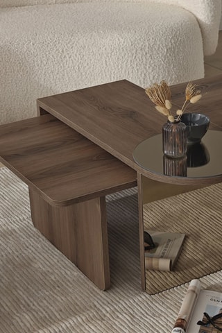 2 tables basses - 105 x 60 x 35 cm / 82 x 33 x 40 cm 