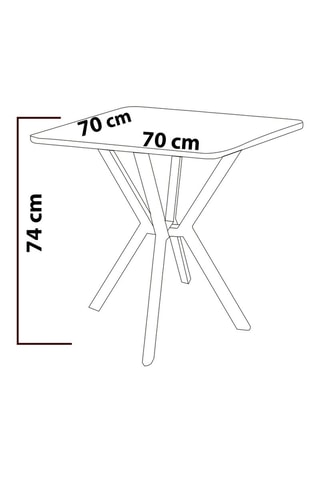 Ensemble de salle à manger - 70 x 74 x 70 cm