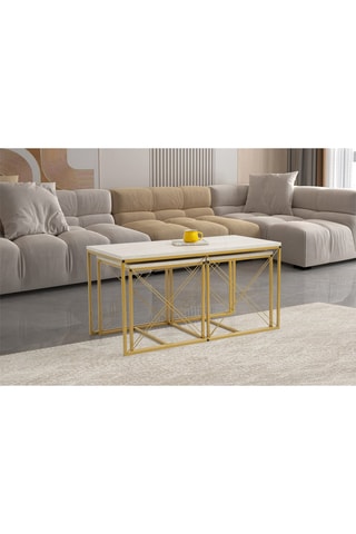 Table basse Defne - 100-175 x 52 x 50 cm