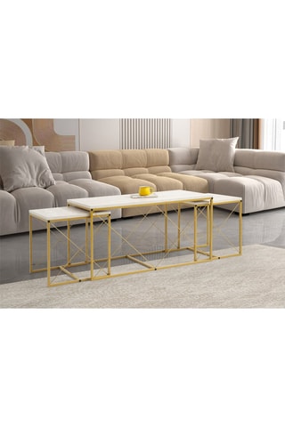 Table basse Defne - 100-175 x 52 x 50 cm