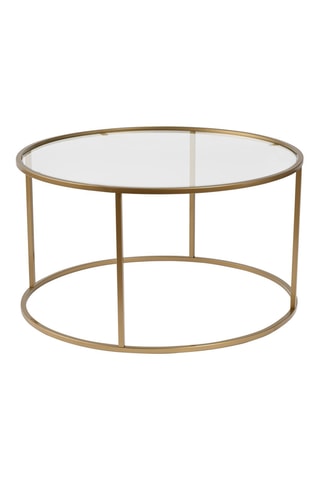Table basse en verre Aurum - 80 x 43 x 80 cm