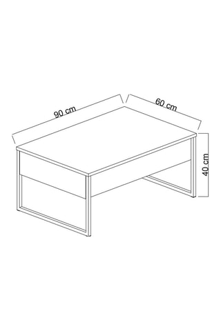 Table basse - 90 x 40 x 60 cm