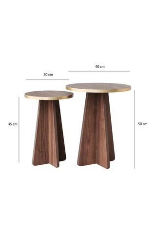 2 tables gigognes  - 40 x 50 x 40  cm  - 30 x 45 x 30 cm
