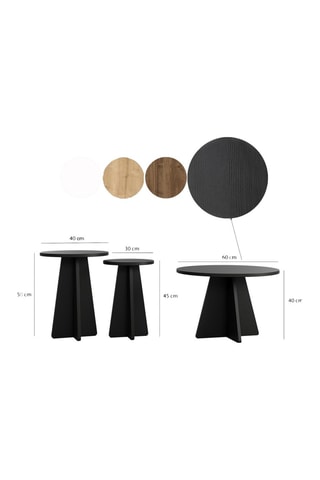 3 tables gigognes  - 60 x 40 x 60 / 40 x 50 x 40 / 30 x 45 x 30 cm