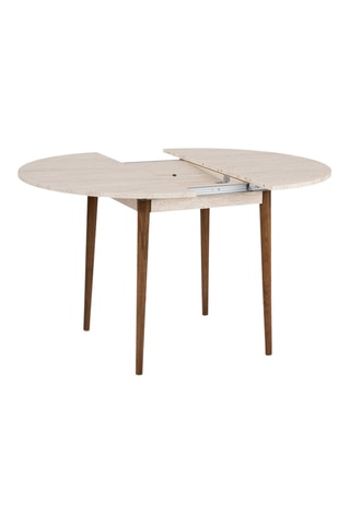 Table à manger ovale extensible Viona - 100/131 x 75 x 100 cm