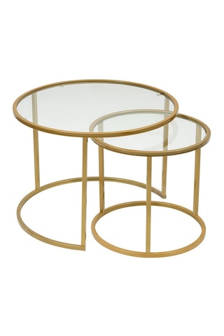 Table basse en verre Belarus - 60 x 43 x 60 cm