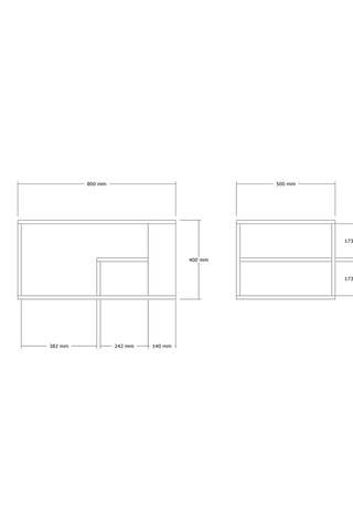 Table basse Eros - 80 x 40 x 50 cm