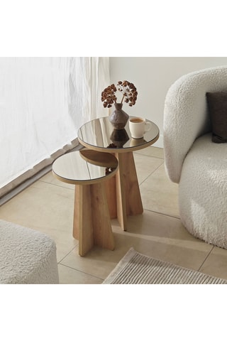 2 tables basses - 50 x 40 et 45 x 30 cm