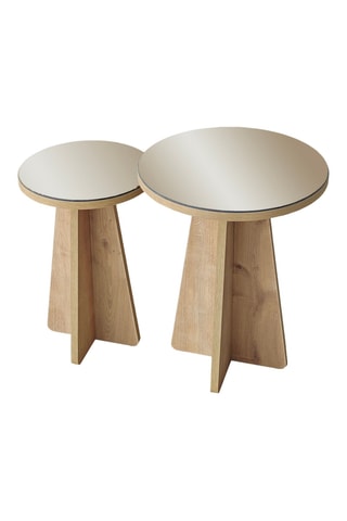 2 tables basses - 50 x 40 et 45 x 30 cm