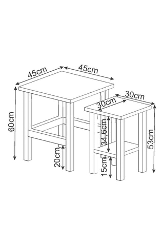 Table d'appoint et tabouret