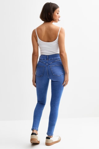 Jeans a vita alta - Blu