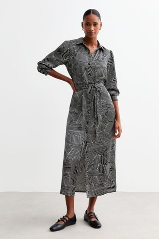 Abito a camicia - Nero