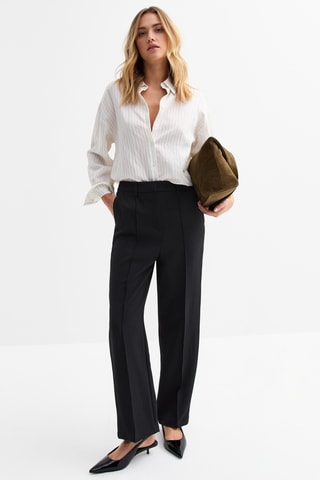 Pantaloni straight - Nero