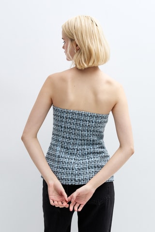 Camicia bustier - Blu