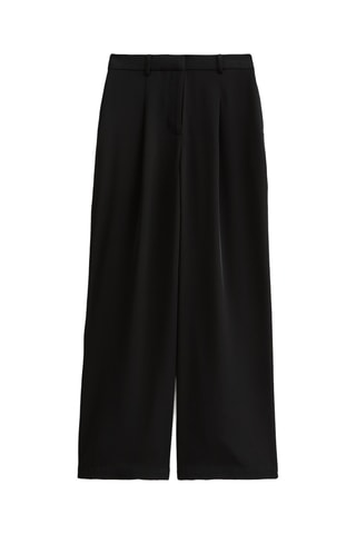 Pantaloni wide legs - Nero