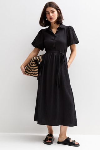Abito a camicia - Nero