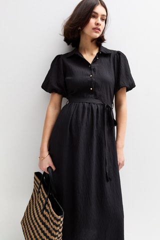 Abito a camicia - Nero