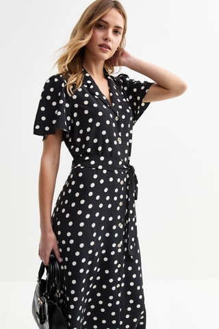 Abito a camicia - Nero