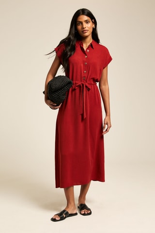 Abito relaxed - Rosso mattone