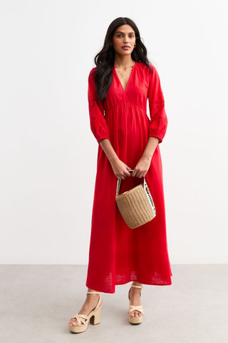 Abito midi - Rosso