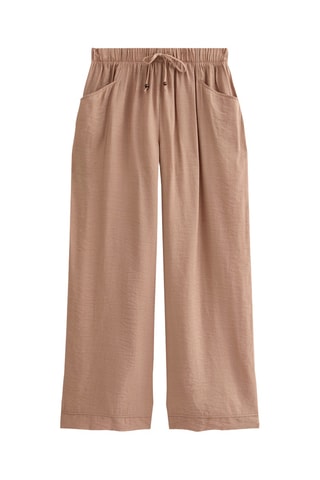 Pantaloni wide legs - Beige