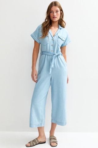 Tuta 7/8 relaxed - Azzurro