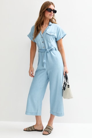 Tuta 7/8 relaxed - Azzurro