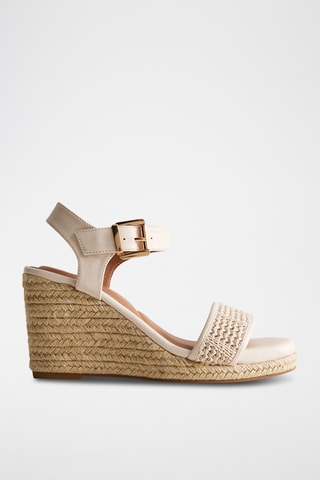 Sandali con zeppa - Beige