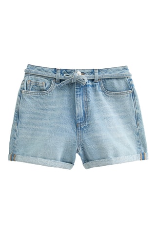 Shorts relaxed in jeans - Azzurro