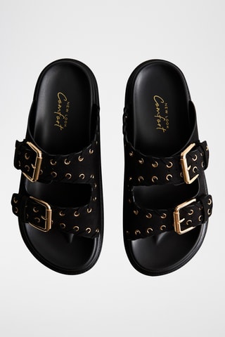 Ciabatte platform - Nero