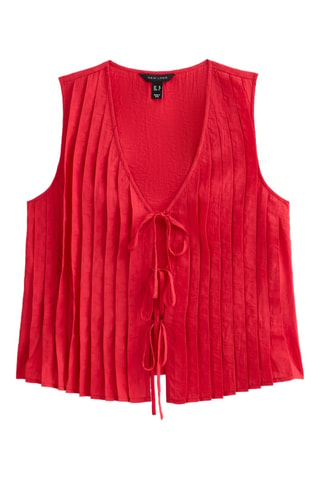 Gilet relaxed - Rosso