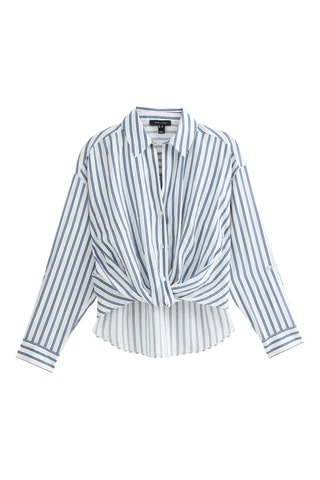 Camicia relaxed - Blu e bianco