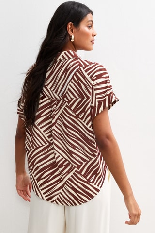 Camicia relaxed - Marrone