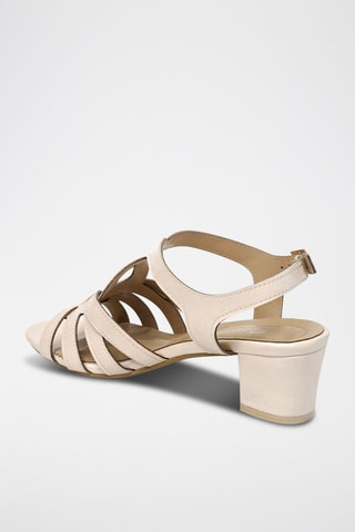 Sandálias de salto - Bege