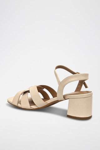 Sandálias de salto - Bege