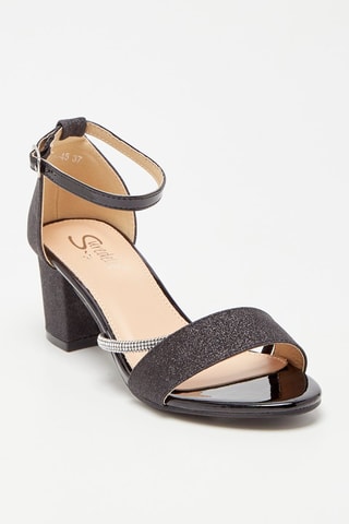 Sandálias de salto Preto