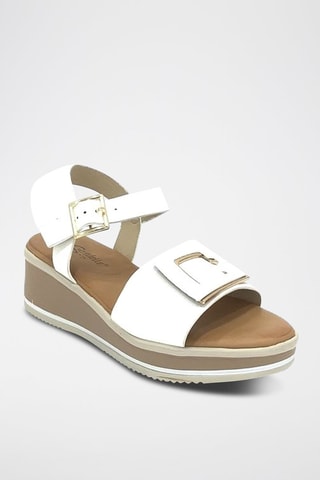 Sandálias com cunha - Branco