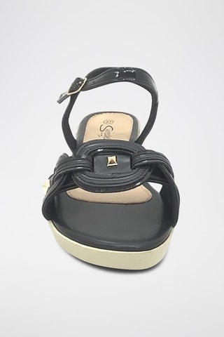 Sandálias com cunha - Preto