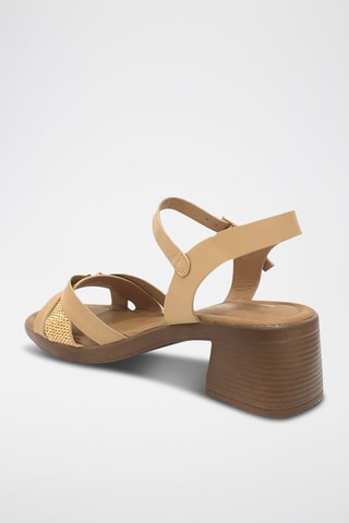 Sandálias de salto - Bege