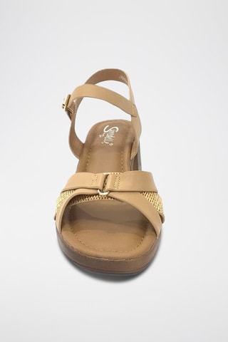 Sandálias de salto - Bege
