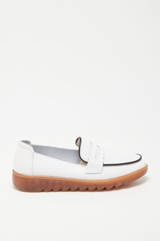 Mocassins em couro Branco