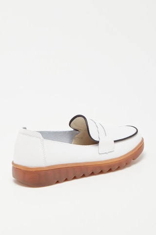 Mocassins em couro Branco
