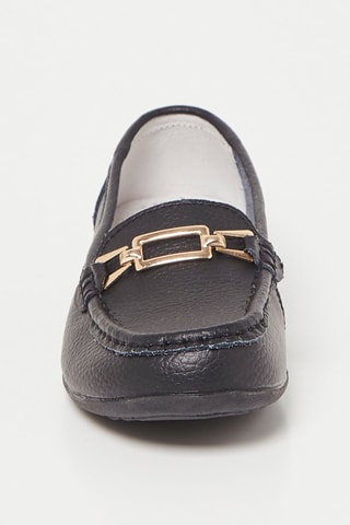 Mocassins em couro - Preto