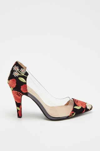 Sapatos de salto Preto e vermelho