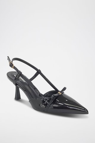 Sapatos de salto envernizados - Preto