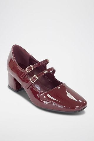 Babies envernizadas de salto - Bordô