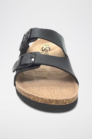 Mules em couro - Preto