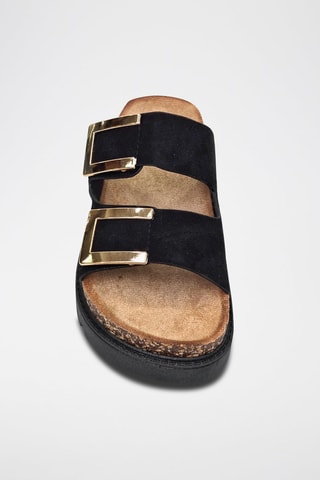 Mules com plataforma - Preto